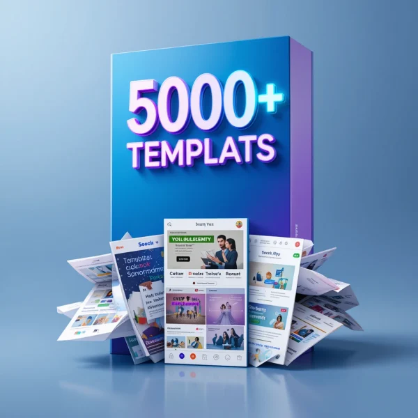 ???? 5000+ Canva Templates – The Ultimate Design Bundle!