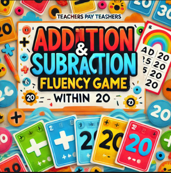 addition and subtraction within 20 fluency mental math game